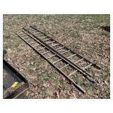 Wooden extension ladder Wooden extension ladder
