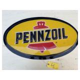 Pennzoil Over Light Sign Pennzoil Over Light Sign