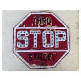 Cat Eye Thru Street Stop Sign Cat Eye Thru Street Stop Sign