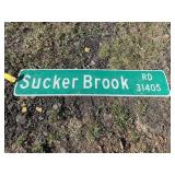 Sucker Brook rd street sign Sucker Brook rd street sign