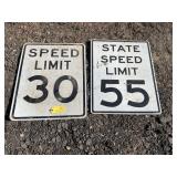 Speed limit sign Speed limit sign