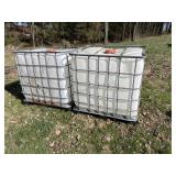 2- 1000 liter Schutz cage tanks 2- 1000 liter Schutz cage tanks