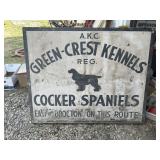 Green Crest Kennels Sign Green Crest Kennels Sign