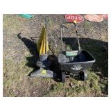 Seed spreader and Mac vac Seed spreader and Mac vac
