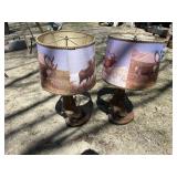 Moose foot lamps Moose foot lamps