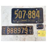 Vintage NY Commercial License Plates Vintage NY Commercial License Plates