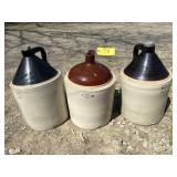 3 - 5 Gallon Crock Jugs 3 - 5 Gallon Crock Jugs