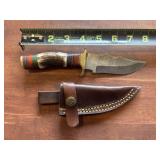 Handmade Damascus Steel Knife w/ Custom Handle Handmade Damascus Steel Knife w/ Custom Handle