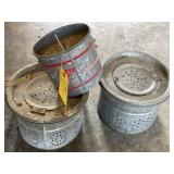 3-metal minnow buckets 3-metal minnow buckets