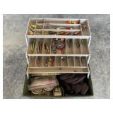 Plano tackle box with contents