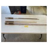 3-Vintage fly rods 3-Vintage fly rods