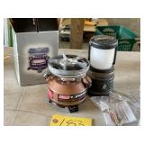 Coleman stove and stream light Coleman stove and stream light
