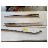 2-Vintage marked bamboo fly rods