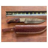 Handmade Damascus Steel Knife w/ Custom Handle Handmade Damascus Steel Knife w/ Custom Handle
