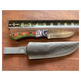 Handmade Damascus Steel Knife w/ Custom Handle