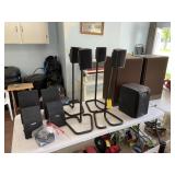 Yamaha and Scott speakers