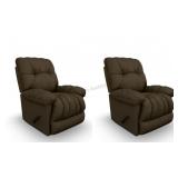 2 - Conen Rocker Recliner 20516A  Carob