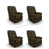 4 - Conen Rocker Recliner 20516A  Carob