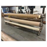 6 - Fiber Floor Vinyl Rolls & Display Rack