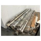 Mixed rolls of Fiber Floor and linoleum Mostly 12'