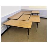 7 - 4ft x 2ft Adjustable Height Tables
