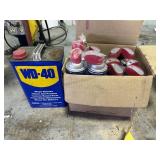 WD40 Spray Cans and 1 Gallon Jug