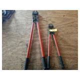 2 pairs of Rigid bolt cutters