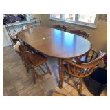 Maple Dining Room Table and Chairs