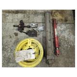 Misc tractor parts, hydraulic valves