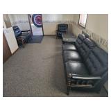 Furniture set black upholstery