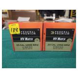 1000 - Federal 22LR 40gr. Match Ammo