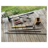 Wedges, Bars, Sledge Hammer, Tamper