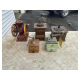 Vintage antique collectable coffee grinders