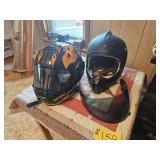 2 Motorcycle Helmets