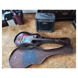Electric guitar and amp
