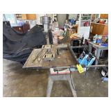 Table saw and drill press