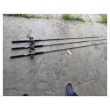 3 Heavy Trolling Rods & Reels
