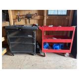 Three Shelf Service Cart and Tool Box