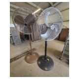 2 Automaire Industrial Pedestal Fans