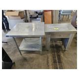 2 Stainless Steel Tables