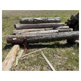 Cherry and maple logs