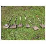 6 - Antique Square Shovels