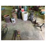 Milk Cans, Cast iron Stove, Water Can, Crock
