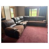 Brown Sectional Couch w/ Power Recline