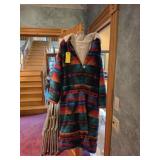 XL Long Aztec Wool Coat
