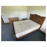 Queen Bed Frame, Nightstand, Dresser