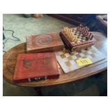 Hand Carved Chess Set, Mahjong Game Set
