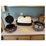 Electric Waffle Maker, Fondue Pot, Presto Skillet