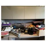 Office desk + supplies