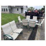 Outdoor Patio Set & Rocking Loveseat